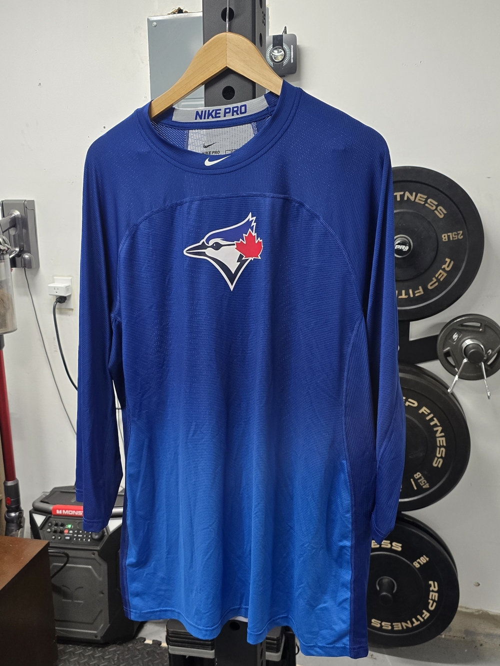 Nike Pro Men’s Long Sleeve Royal/Blue Toronto Blue Jays Pullover
